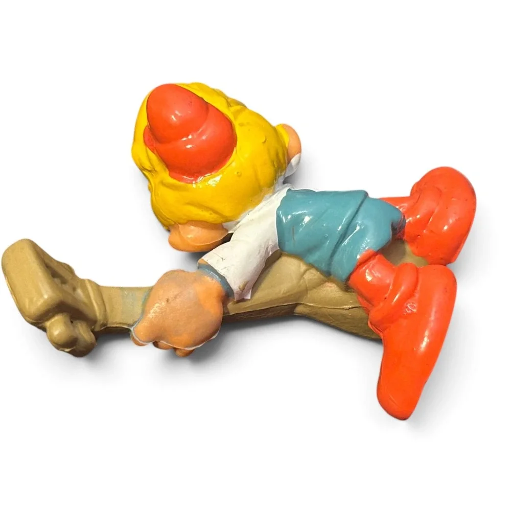 Vintage Schleich Smurf Peewit 1978 Hong Kong Rare Green Paint Error